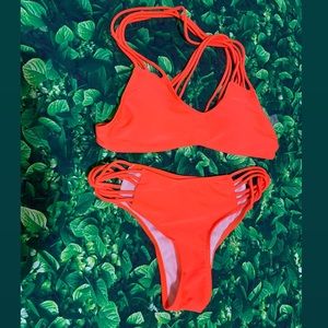 Orange 2-Piece Swimwear